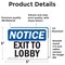 Signmission Exit Sign, Vinyl Decal, 5 in W, 3.5 in H, Exit To Lobby OS-2PACK-NS-D-35-L-12257 - alternate 5
